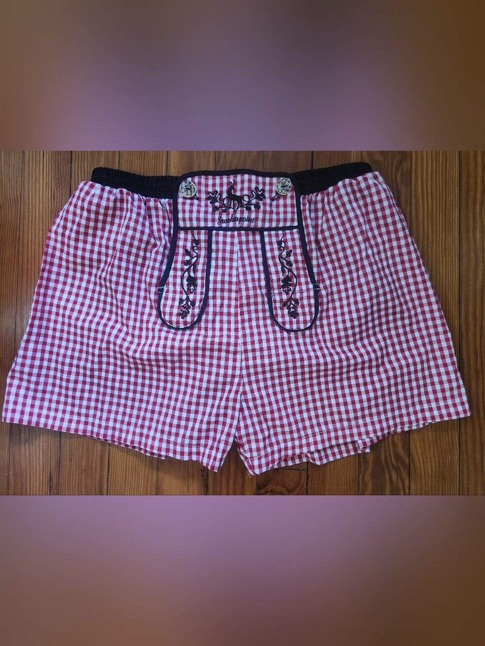 Men's Oktoberfest German Lederhosen Boxer Shorts XL